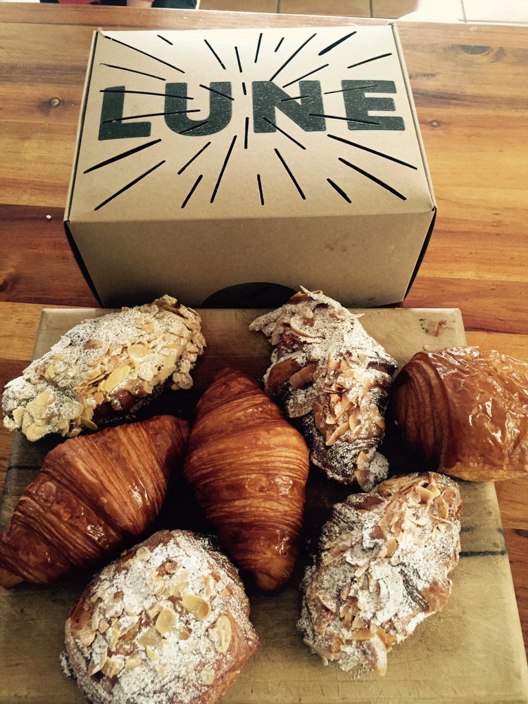 Cant wait 2 finally taste what people r calling the best croissants they've ever tasted #lunecroissant #nosharing