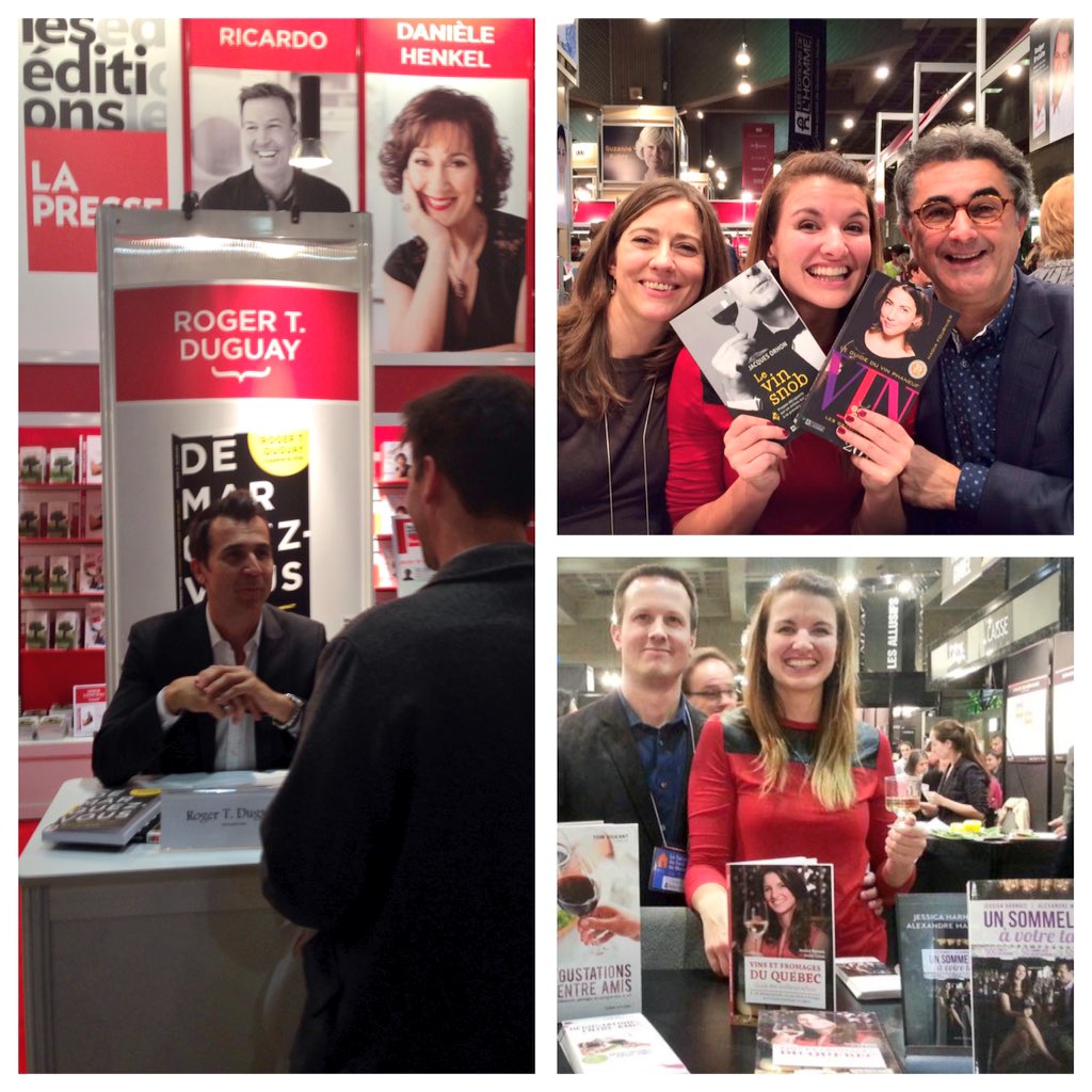 Venez au Salon du Livre! 👍🏻 <a href="/RogerTDuguay/">Roger Duguay</a> <a href="/Ricardocuisine/">Ricardo</a> <a href="/daniele_henkel/">Danièle Henkel</a> <a href="/papillesetM/">François Chartier</a> <a href="/SommelierTom/">Tom Vigeant</a> <a href="/NadiaFournier/">Fournier Nadia</a>