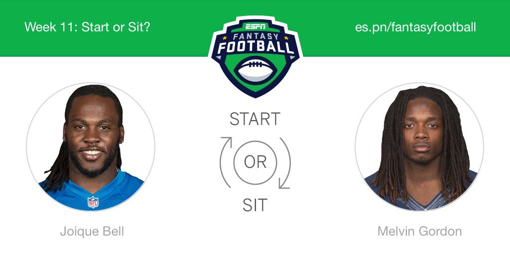 11wall06's tweet image. Who should I start this week? Joique Bell or Melvin Gordon! @ESPNFantasy #FantasyFootball