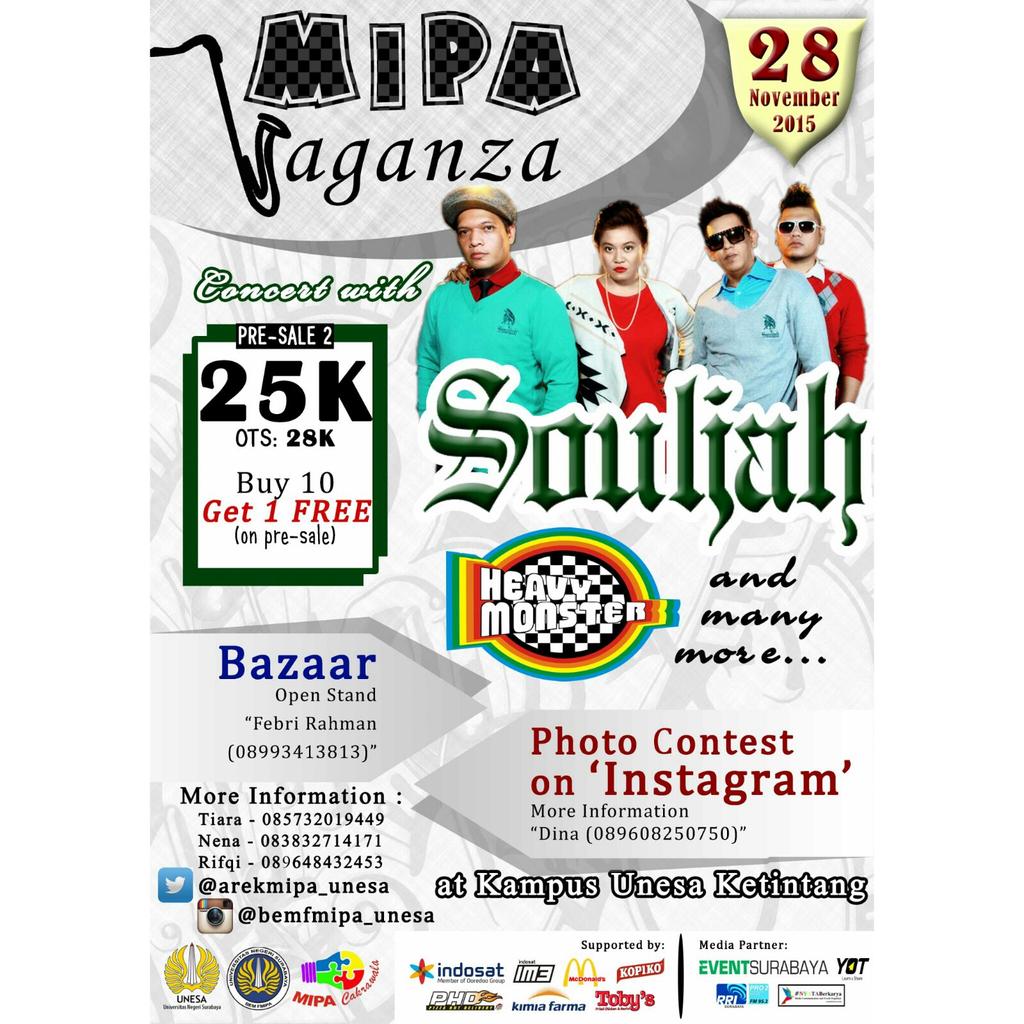 Ayoo rekk ramaikan malmingmu dengan berdanSKA bersama Souljah &amp; heavy monster. ☺