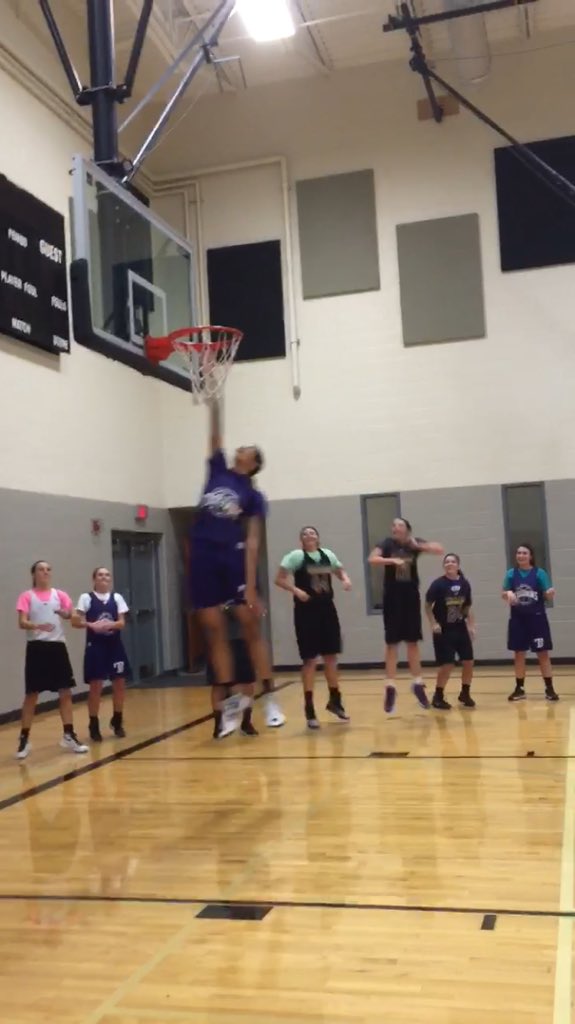 CoachLacy_'s tweet photo. If Adene touches the rim no conditioning today Some teammates were excited. #GotRim #TheProcess #Family https://t.co/fxblh2mDI9