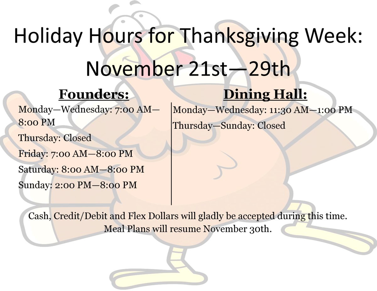 SBTSDining's tweet photo. Quick Reminder: starting tomorrow: only flex, cash and credit/debit cards will be available. 1of2 https://t.co/RMuQGdWPpU