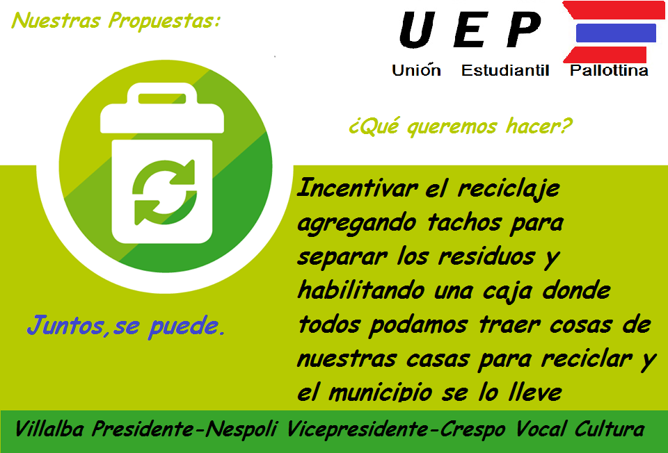 UnionPallottina's tweet photo. #Propuestas #UEP #CambiaPallotti https://t.co/1VaEXa8ji2