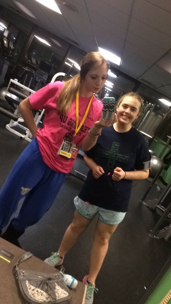 katelynnnn_28's tweet photo. Getting our workout in at the beta convention #SWVLLogan @SWVLProject https://t.co/r1USE39bZh