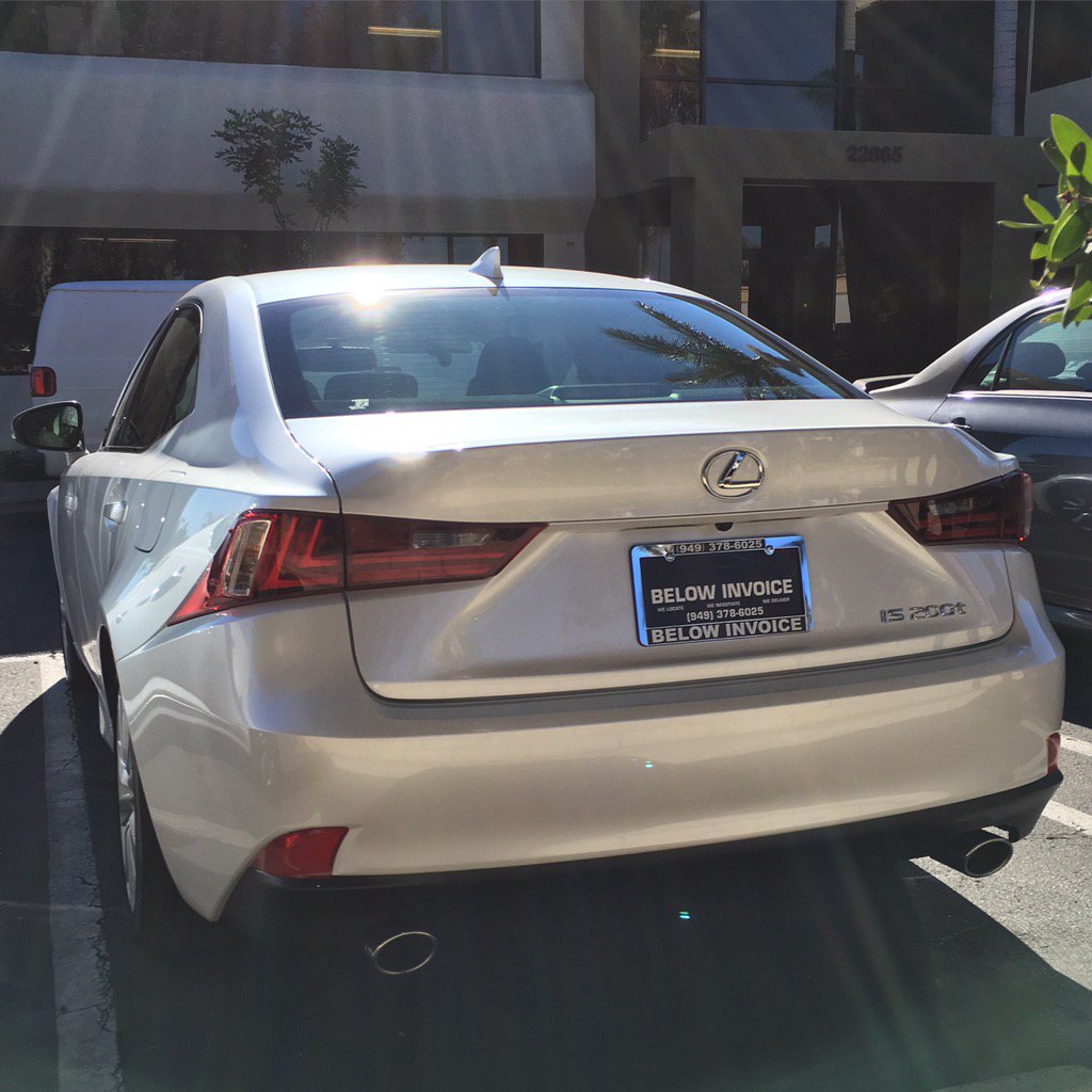 BelowInvoice's tweet photo. Today we sold this all-new 2016 #Lexusis200t to Sam M. saving her THOUSANDS!  Need a new car? Call 949.378.6025 https://t.co/F6U5oJHWBI