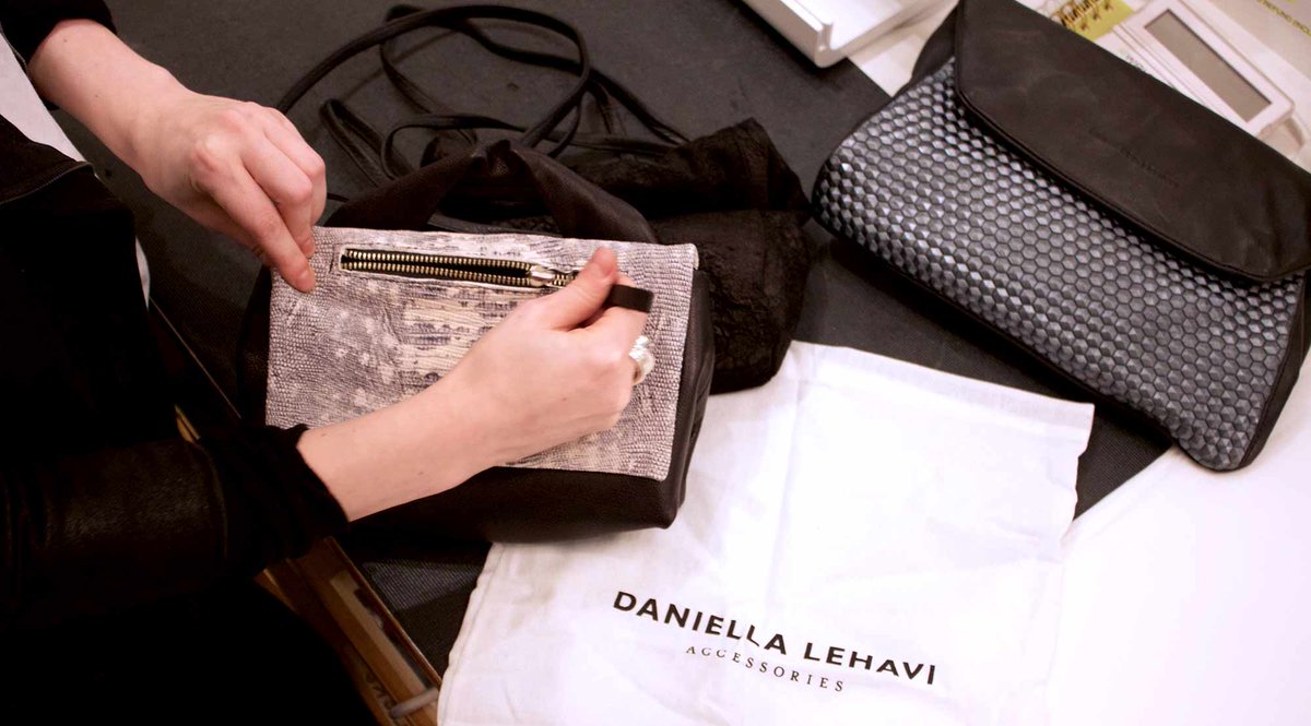 8telier's tweet photo. Now in store! #DaniellaLehavi #leatherbags are sure to spark a conversation at your next holiday party https://t.co/w2V0Rm8PZ2