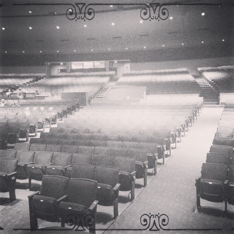Here's a sneak peek of what the auditorium will look like tomorrow!
