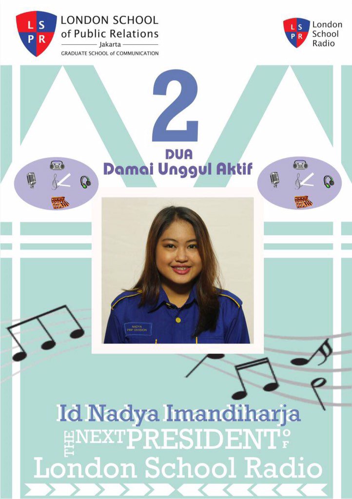VOTE ID NADYA as the next President of London School Radio by favorite&amp;retweet this tweet #LSRELECTION