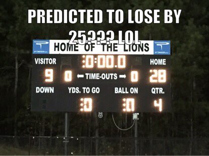 westlakelions's tweet photo. Go Lions!!!! We defy all the odds!@Fennoyd @CarleneMillen @kenzeff https://t.co/AY2eGczm9Q