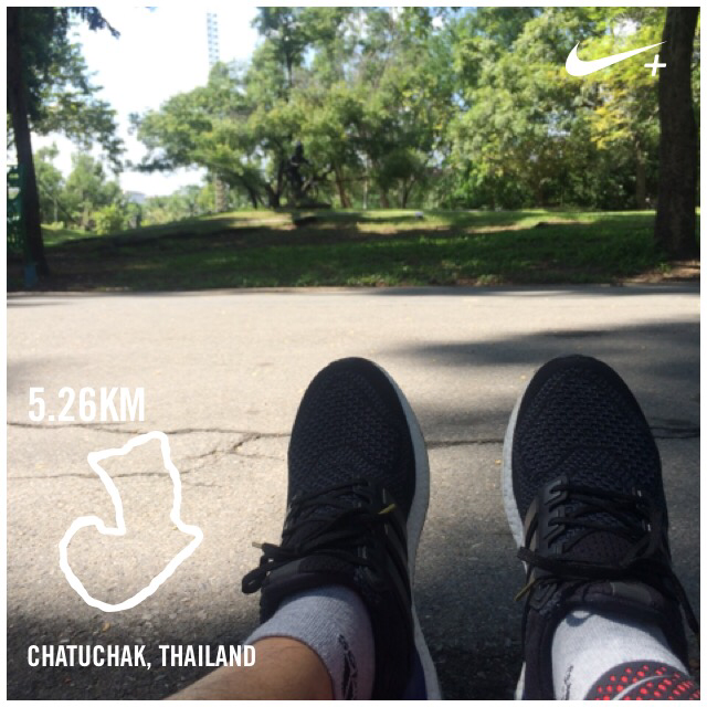 ford_thanyathep's tweet photo. 😤#RunningNeverStops #DestroyExcuse #NoPainNoGain I just ran 5.26 km with Nike+. https://t.co/xi4qyxAwRF #nikeplus https://t.co/RUSFGxTlbo