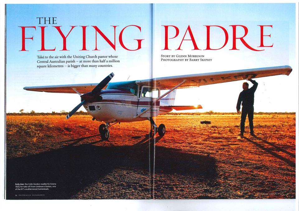 FelForth's tweet image. Great story by #GlennMorrison in #AustralianGeographic on The Flying Padre (and what a way to get a story).