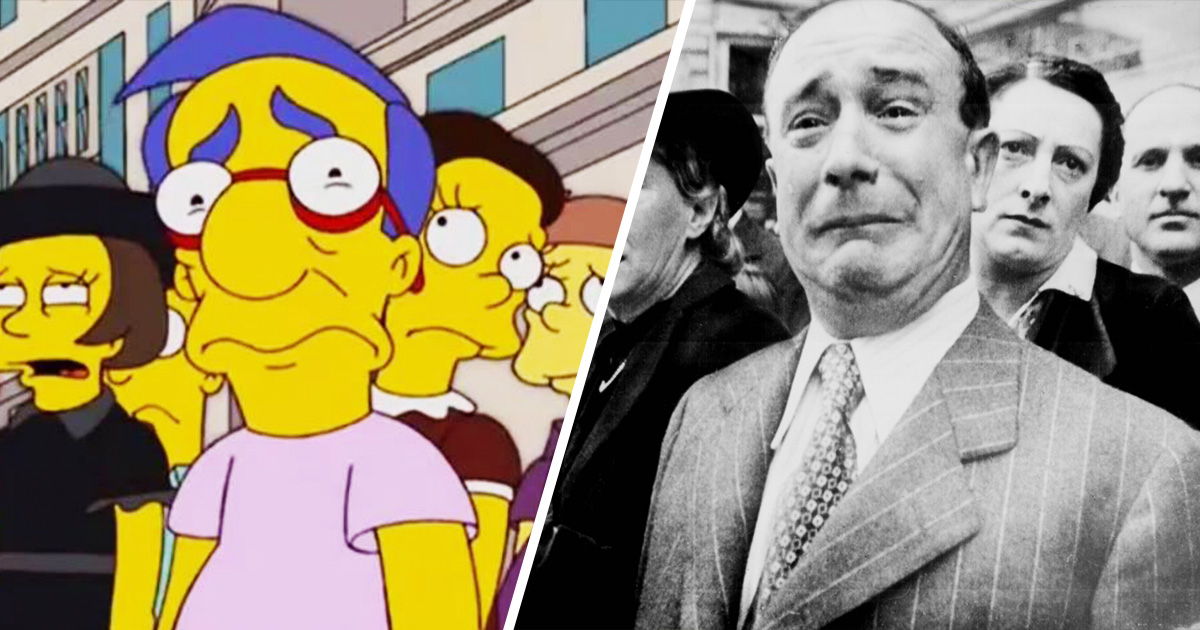 HistoryInPics's tweet photo. Reenactments of famous photos on The Simpsons. https://t.co/p7tJTvhqa5