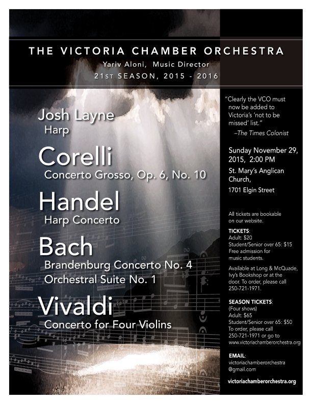 VicChamberOrch's tweet photo. VCO at St. Mary's Anglican, Sunday, Nov. 29, 2 PM https://t.co/smTvg3XKsd