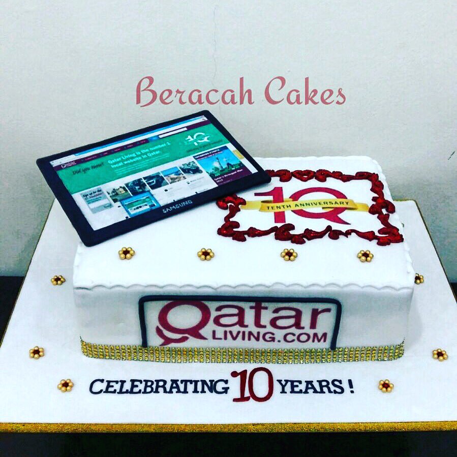 qatarliving's tweet photo. Thanks to Beracah Cakes for the amazing cake! #QatarLiving #QL10Years #YouAreCommunity https://t.co/2g45fh6L8p