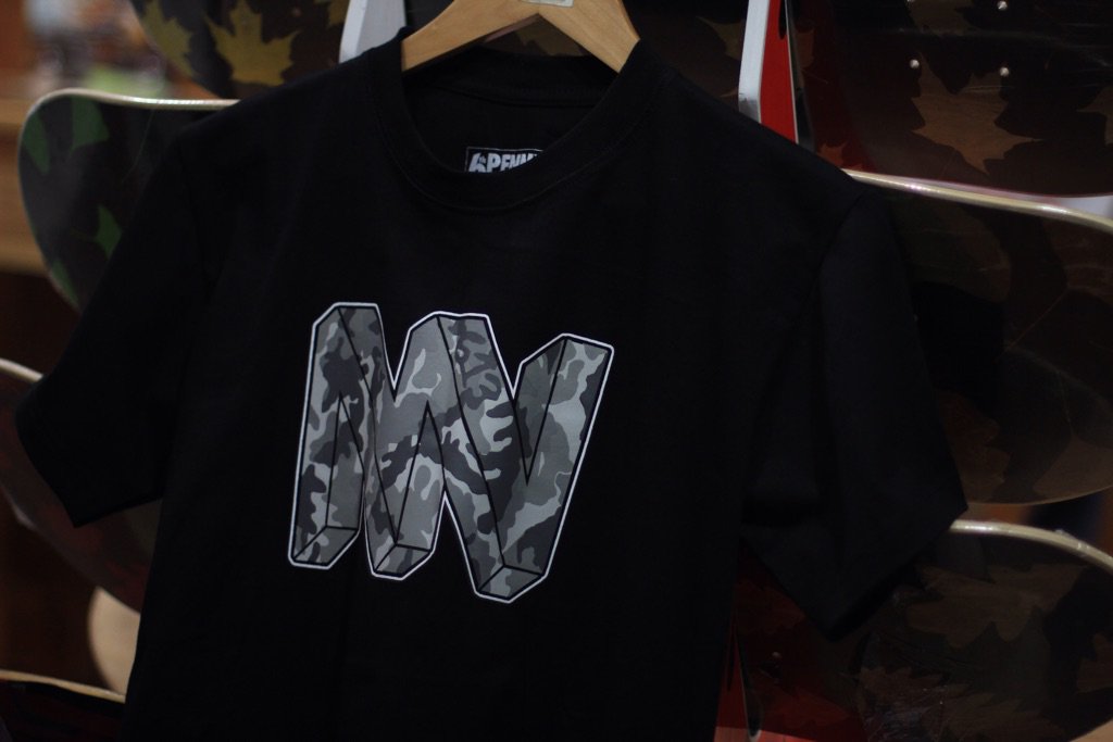 New Arrival: NN Camo Logo 6th Anniversary Edition. IDR 259.000 free sticker.