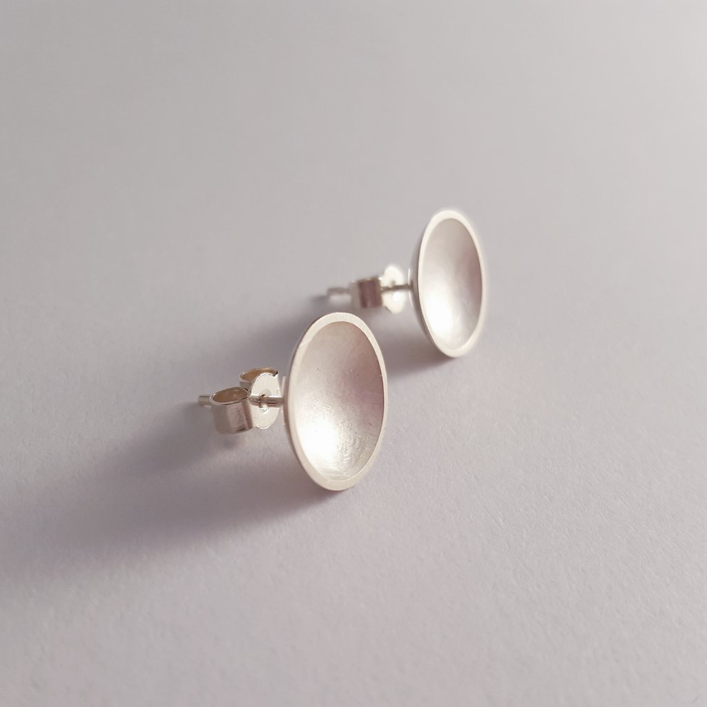 DorsetSilverCo's tweet photo. #Handmade #sterlingsilver #earings with a white pearlescent finish -just £14 from @DorsetSilverCo #xmasgiftideas https://t.co/YF0yv8Kkz1