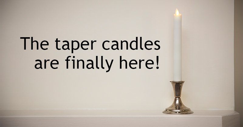 LuminaraEurope's tweet photo. The safest #Christmas decoration item this year: #Luminara #taper #candles! Slim and Stylish https://t.co/tWc4yyX1gm https://t.co/U2Ylqa86iL