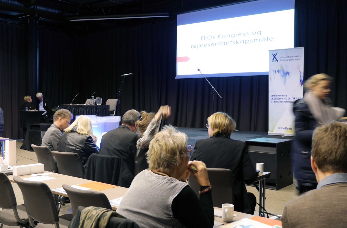 FFOtweet's tweet photo. Vi er straks klar til å starte årets FFO-kongress! Bruk emneknagg #ffok2015 for å dele dine bilder og kommentarer. https://t.co/bOMcTk6MRo