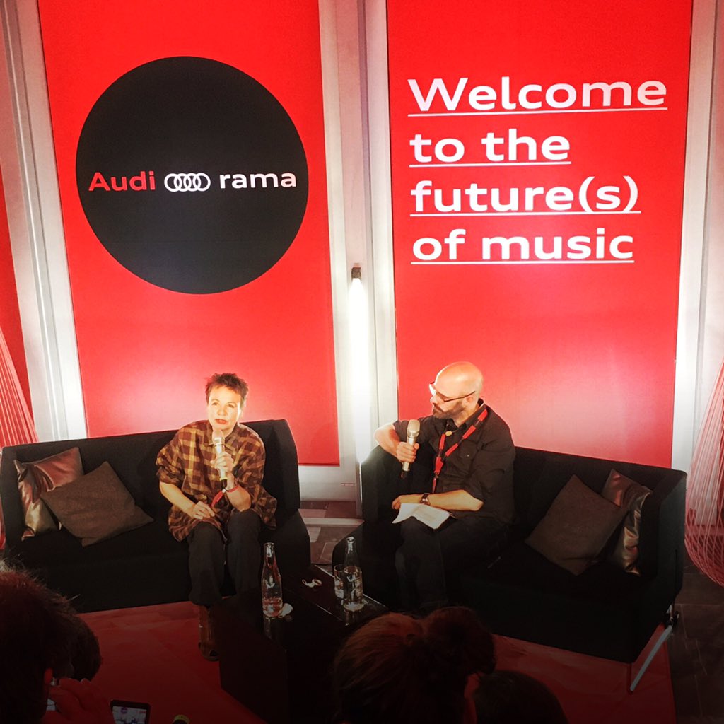 TheTuesdayTapes's tweet image. well… here we get started finally, with mrs Laurie Anderson and mr. @Dorianlynskey… #AudiORama #Verbier #Switzerland