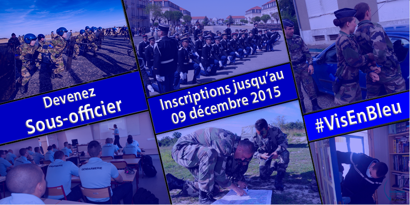 #Recrutement "Être acteur de sa vie pour celle des autres" Inscrivez-vous au concours sous-officier