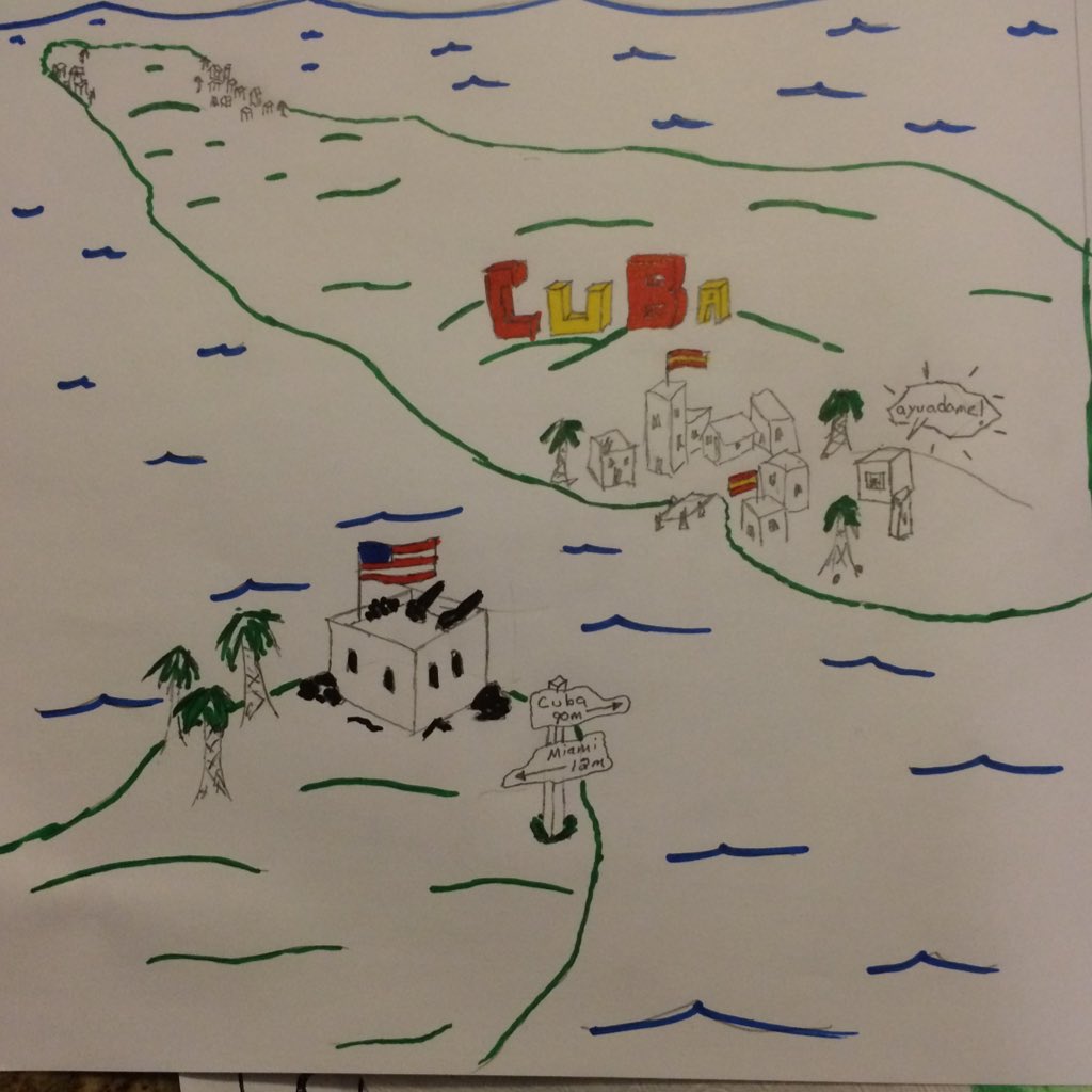 TheSSFrees's tweet photo. Spanish American War Assessment example. Its page 1 of the children's board book option. #AMLE2015 presentation idea https://t.co/jJhCipO8CL