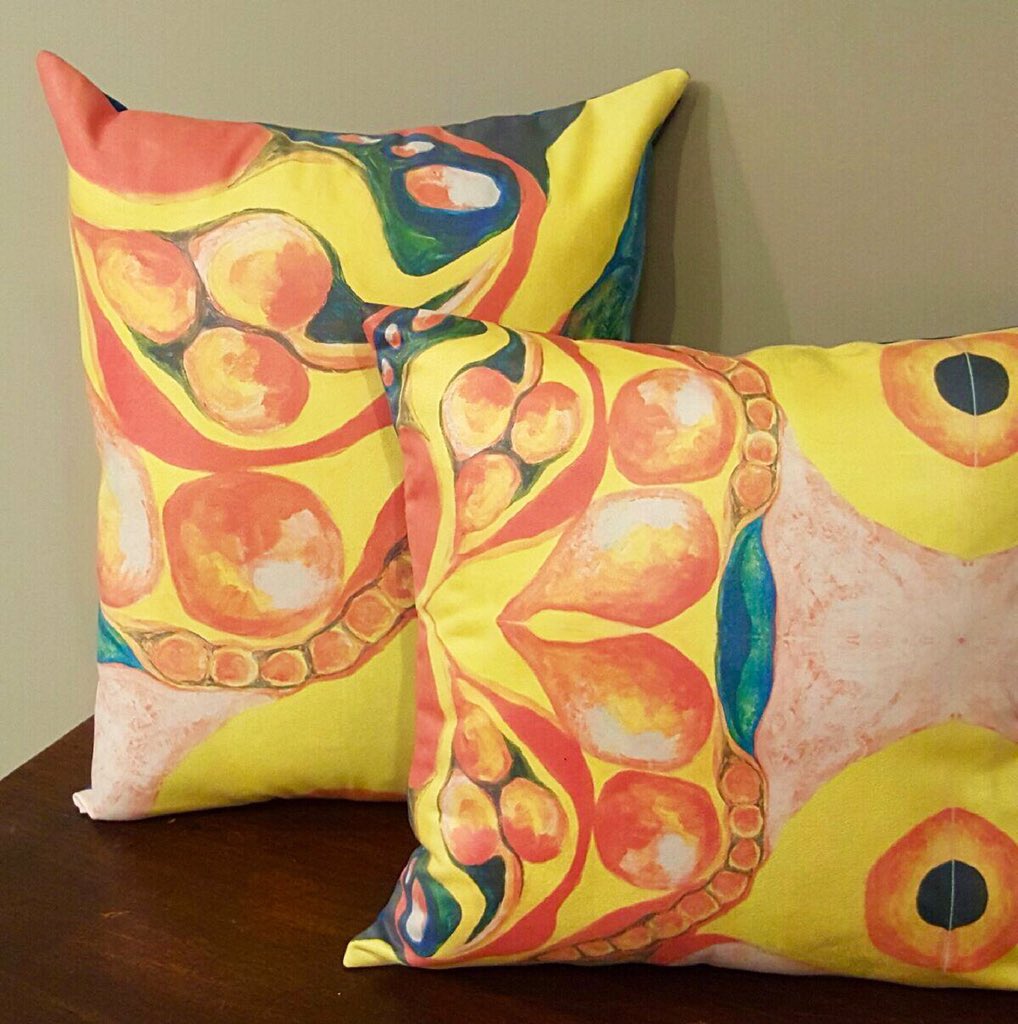 Limited! Organic Passion Series HOME Couture Art Pillows in brushed suede just in time! #artbasel <a href="/Gallery212Miami/">Gallery 212 Miami</a>