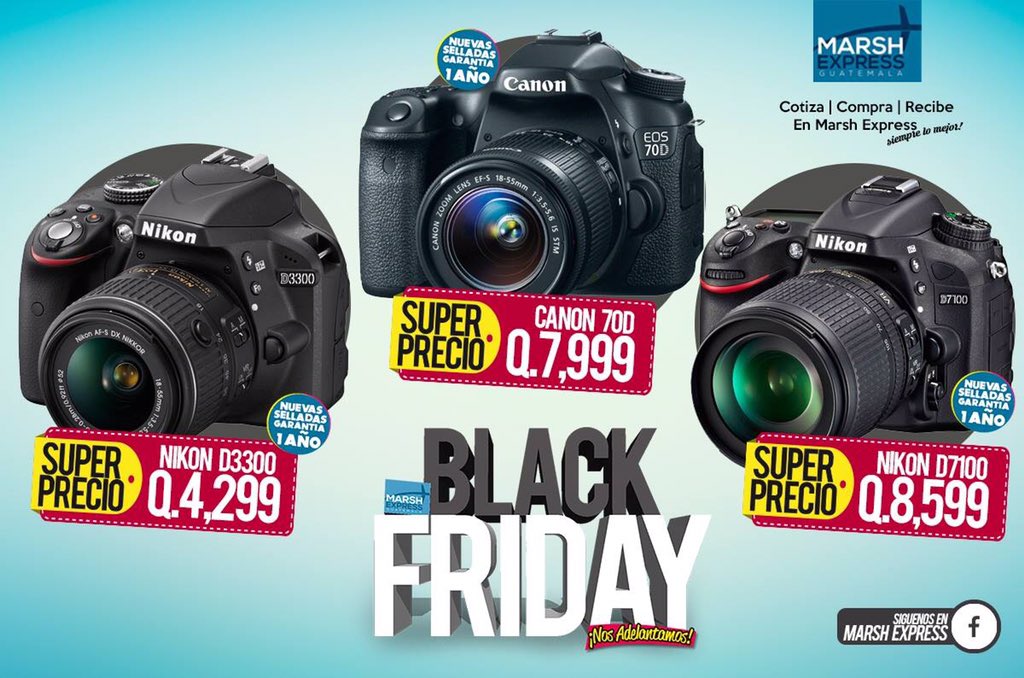 MarshExpress's tweet photo. D3300 18-55mm Q4,200.00
Canon 70D 18-55mm Q7,999.00
D7100 18-105mm Q8,599.00 Nuevas

https://t.co/sV2dVJswrL https://t.co/8VHWLQJTbB