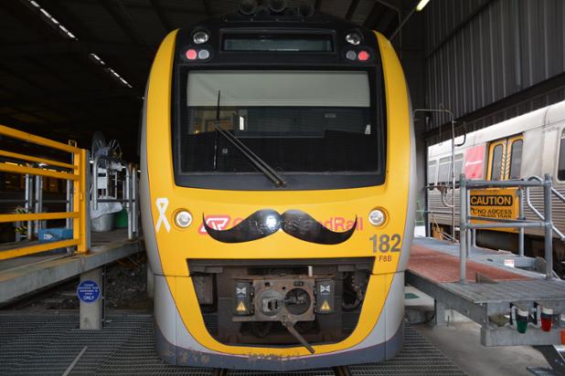 Spotted in Brisbane. <a href="/QueenslandRail/">Queensland Rail</a> #Movember