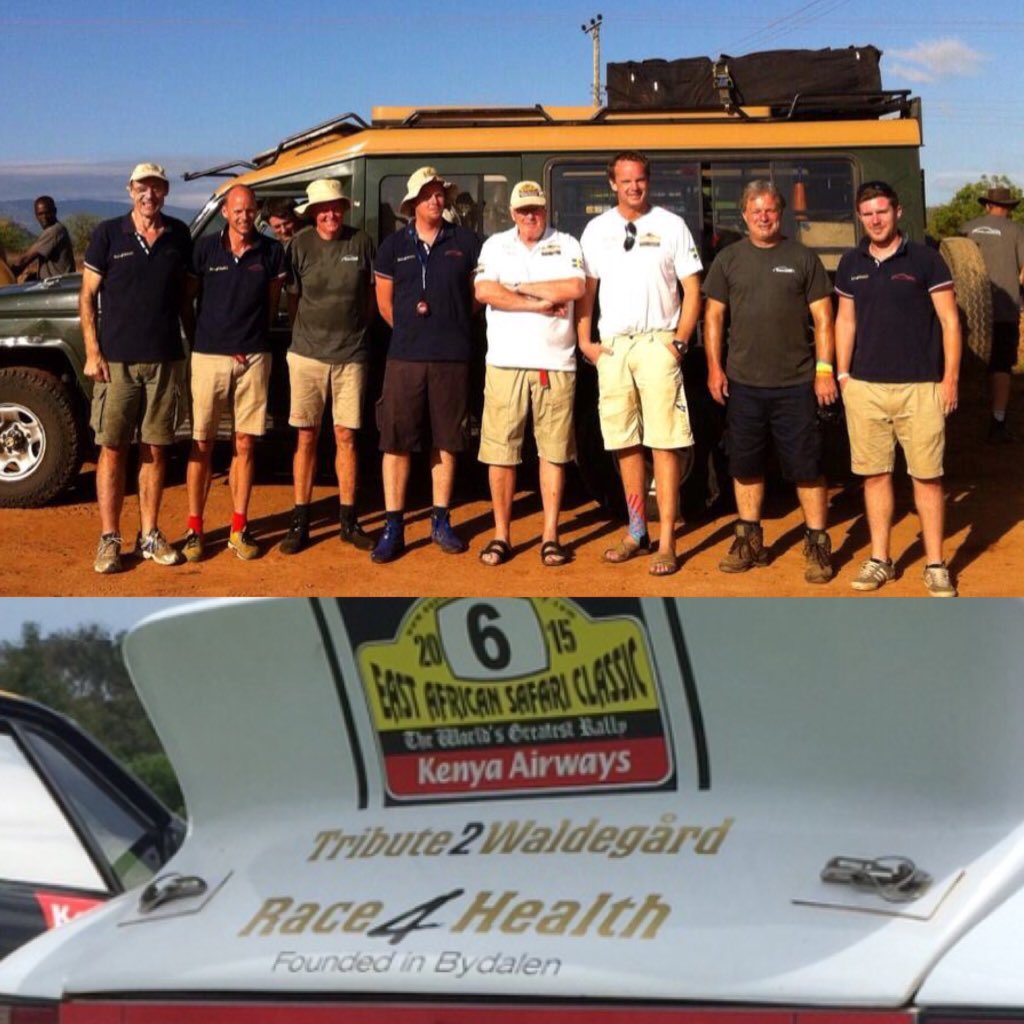 teamhorsey's tweet photo. Great #EASC15 branding on #Race4Health @Tuthill_Porsche with #Tribute2Waldegard -Here's Fathers+Sons in #EASC13 https://t.co/jEqtSgZpLU