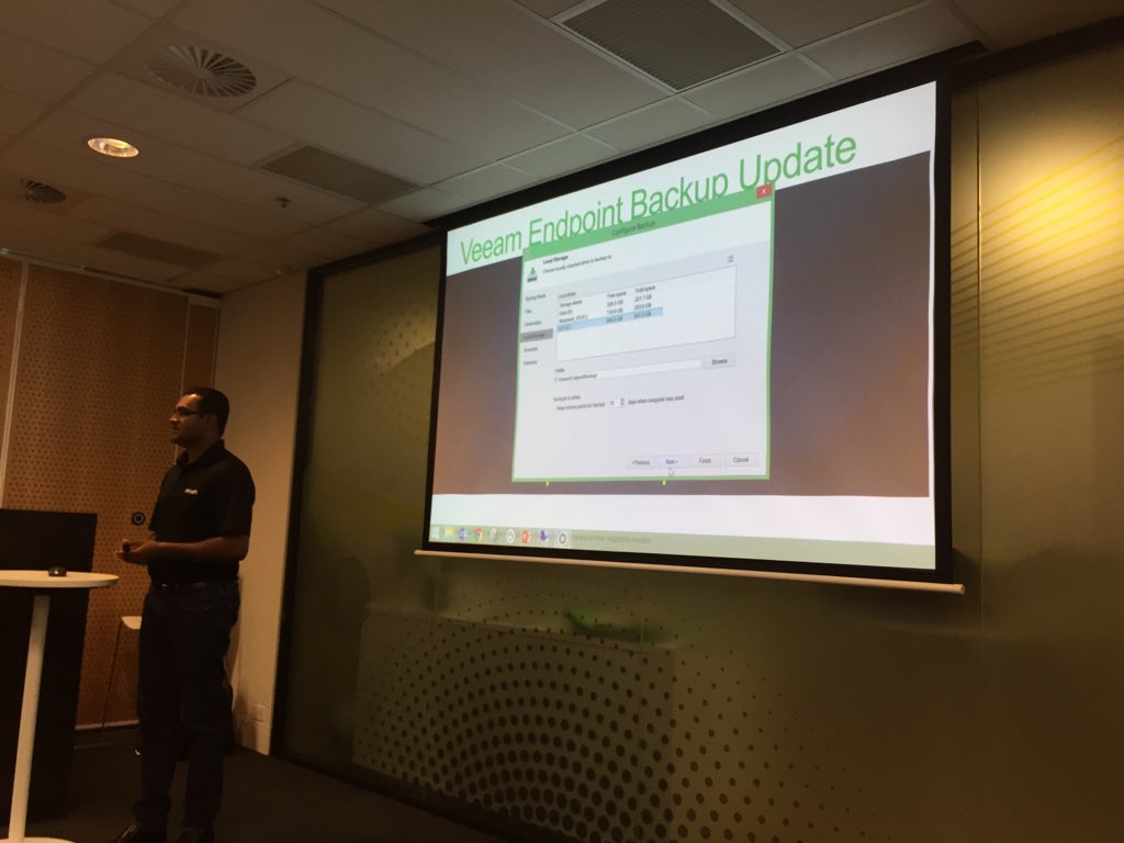 adamjustdigital's tweet photo. #infrasat I SO need this!!! Veeam Endpoint Backup - and it's free. I lose stuff, often #Veeam https://t.co/Fq73uwpFWc