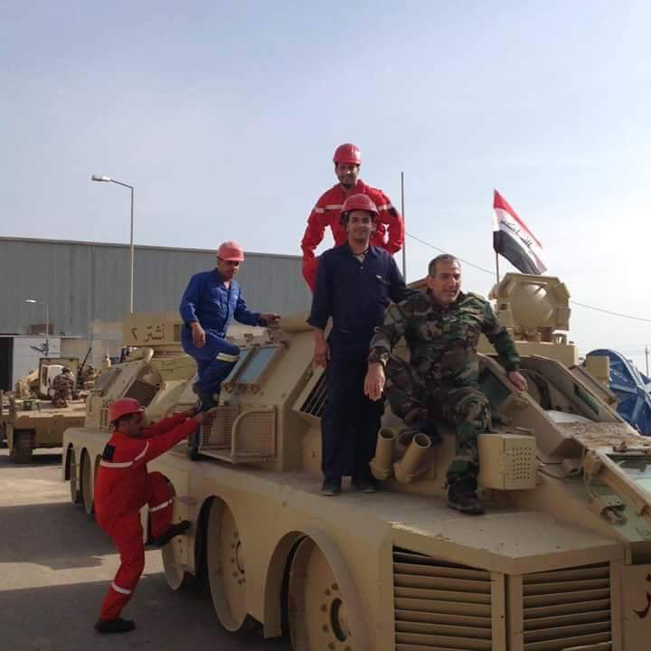 الدفاع العراقي والحشد الشعبي يعيدون تأهيل اسلحة الجيش العراقي السابق CUUa44EWIAAz-pT