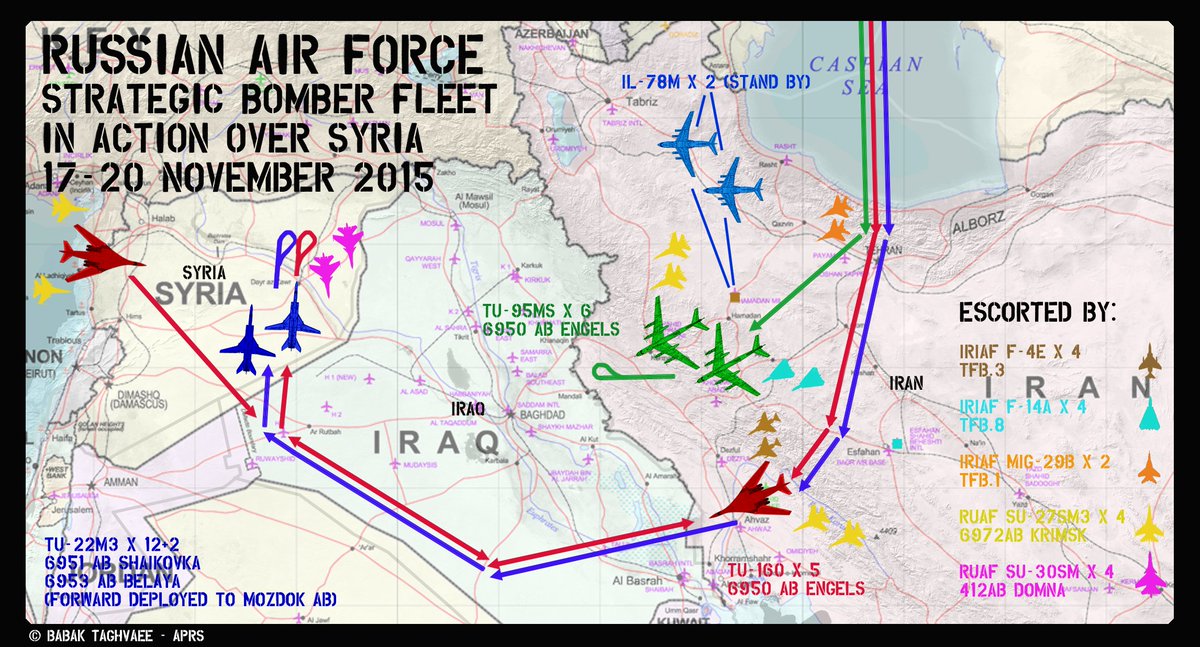 مقاتلات F-14 ايرانيه ترافق قاذفه Tu-95 روسيه تضرب اهداف لداعش في سوريا !! CUUaFXsUwAACrR_