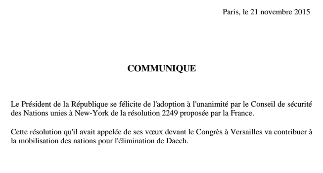 Elysee tweet picture
