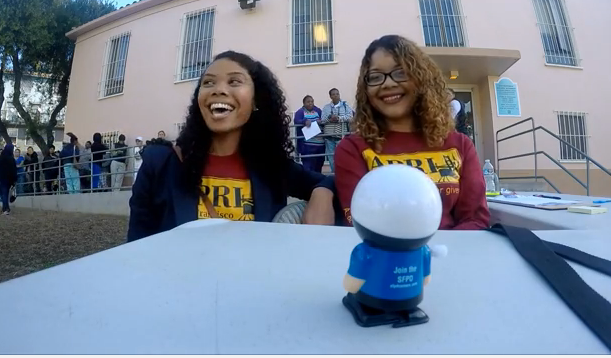 SFPDCares's tweet photo. Video: Great turkey giveaway in Potrero Hill  https://t.co/uvbuBZNWxU #SFPD @JadeFlinity #OfficerRocky @1YCEU #SFPD https://t.co/E9xDIp0wNh