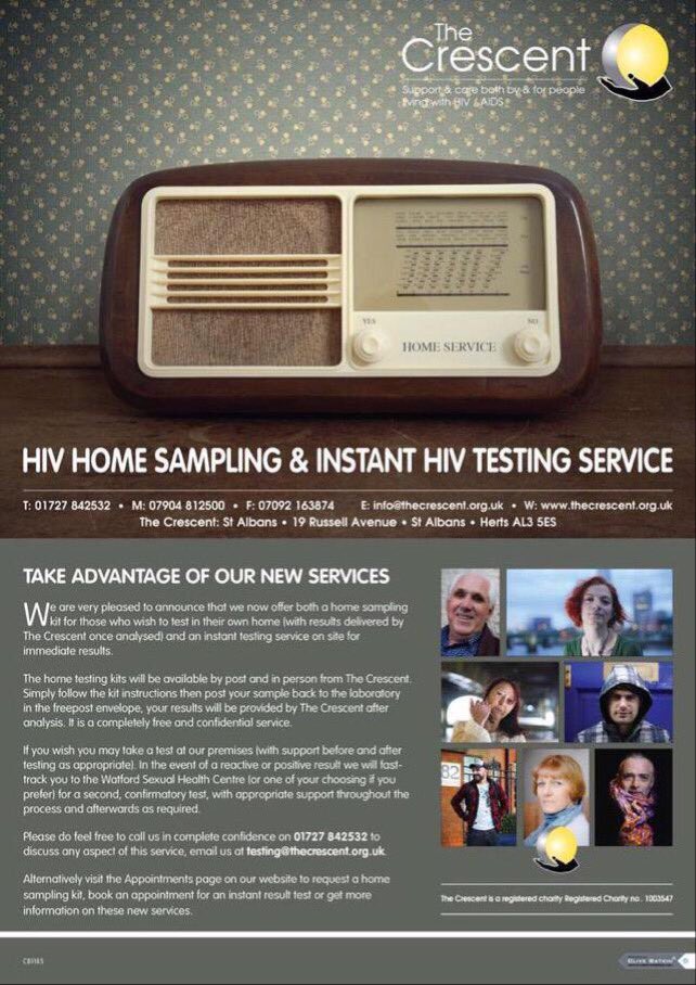 CrescentSupport's tweet image. #NHTW #HIV #Herts #StAlbans free &amp;amp; confidential testing email testing@thecrescent.org.uk for more info &amp;amp; free kit