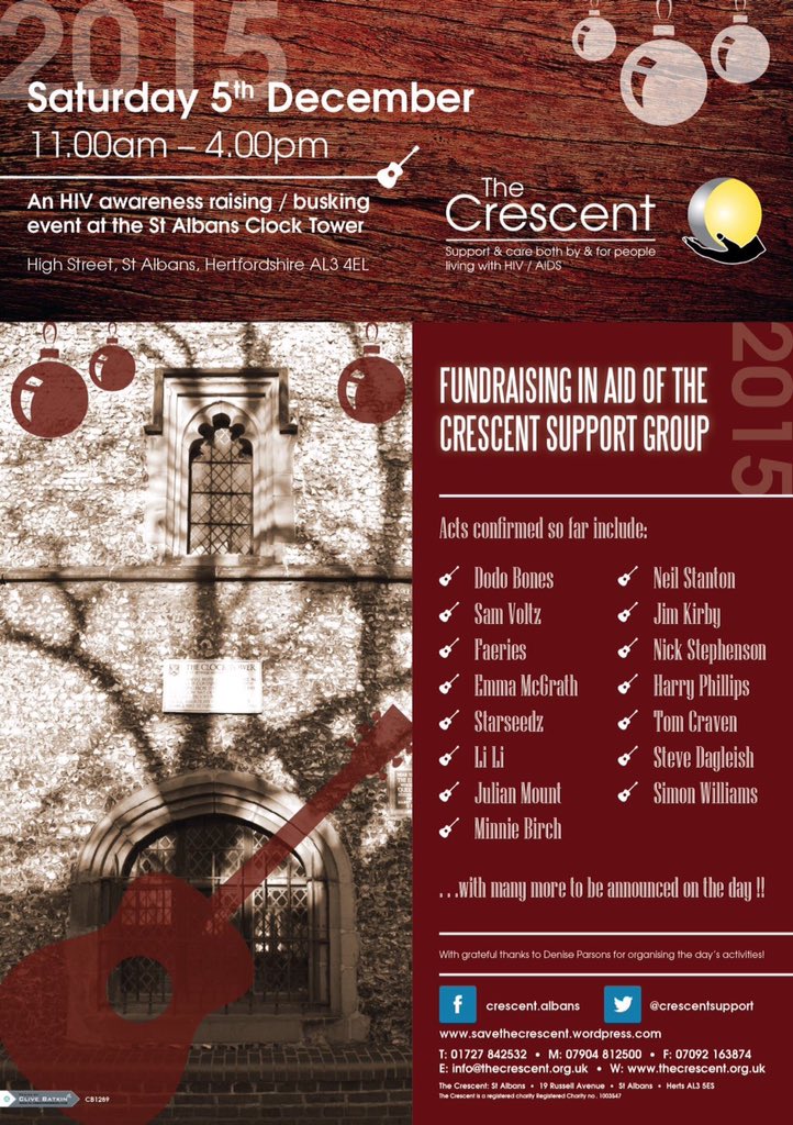 CrescentSupport's tweet image. #NHTW #HIV #Herts #StAlbans free &amp;amp; confidential testing email testing@thecrescent.org.uk for more info &amp;amp; free kit
