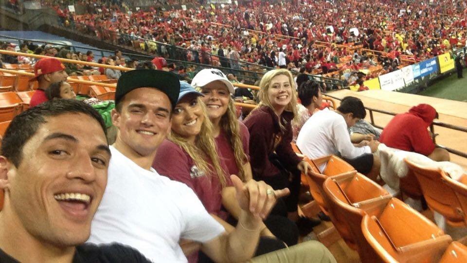 aves_rainey's tweet photo. tonight we were all kahuku high school red raider fans #HISTATE https://t.co/FIKF99SW8r