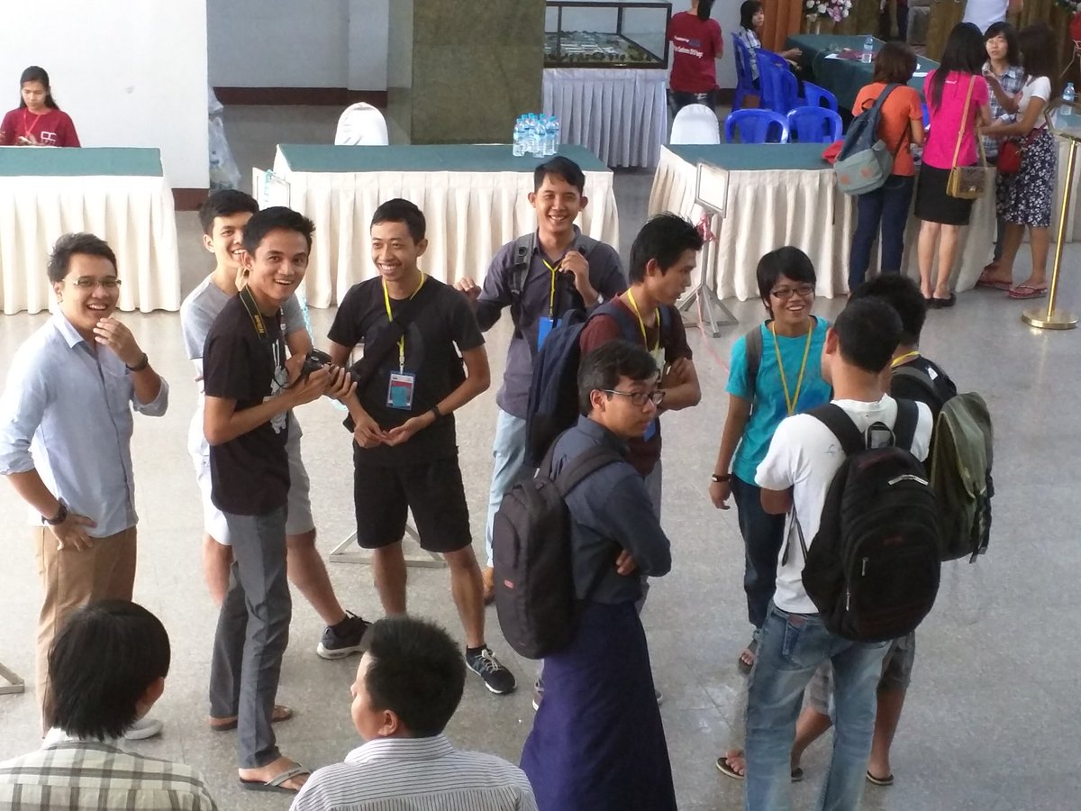 davidmadden's tweet photo. Spotted at #DevConMM: @arpalartech - the Wu-Tang Clan of #Myanmar #tech. @yelinaung @EyeOfDragonLi https://t.co/SE1ZG1r0MG