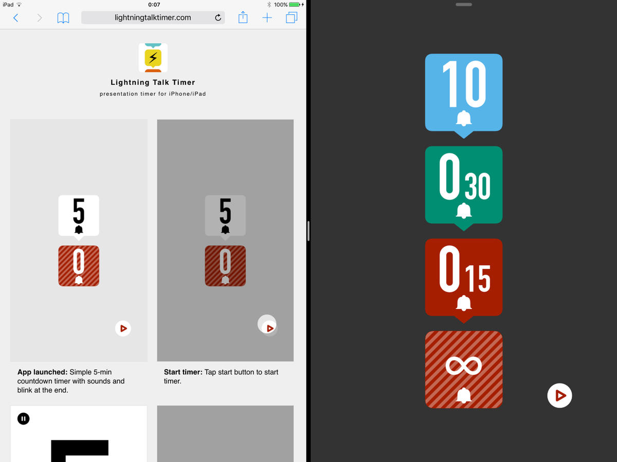 lttimer's tweet image. Version 4.1.0 is again multitasking-ready, and submitted to App Store about 4 days ago with no progress since then.