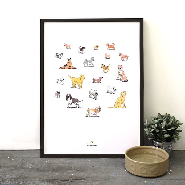 forLoveofDog's tweet photo. Pack Print now only £25 at https://t.co/aRlZlwb9Yd The perfect gift for all those dog lovers! #dogs #giftideas https://t.co/B0tneSXiC8