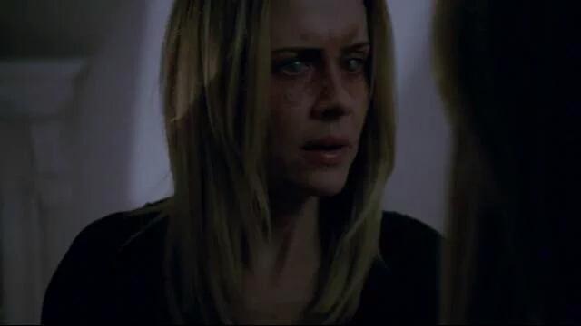 "Who's there?" the blind witch yelled out, anxiously touching the other person's face, trying to recognize them.