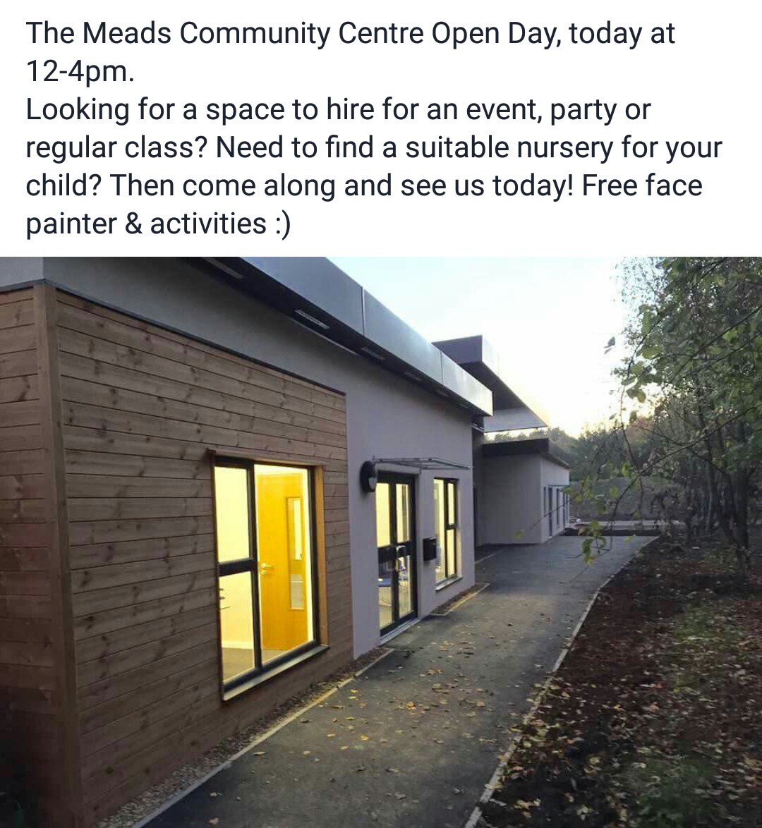 MeadsWard's tweet photo. Go along to #TheMeads #Community Centre open day today 12-4pm and see what a great venue the centre is. https://t.co/wPowGv7QwA