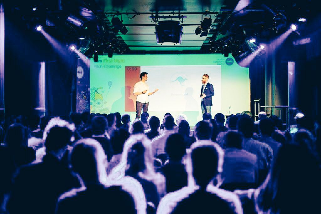 jumparound_app's tweet photo. It was great meeting @Daniel_Cronin on stage at the @awsFirst Night! #jumparound https://t.co/A3iQtWY7sm