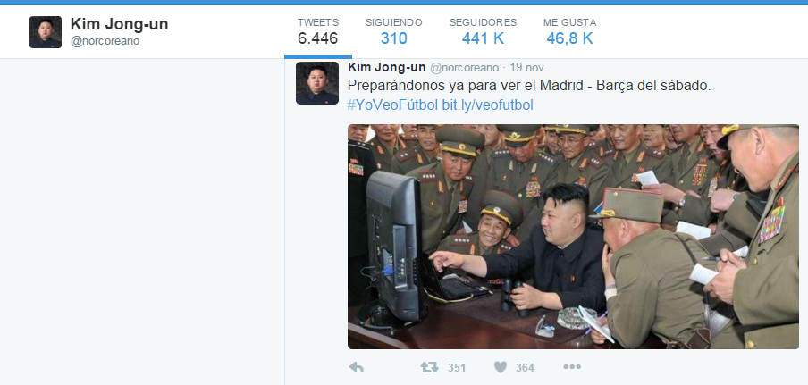 El diario líder en información deportiva entrevista a <a href="/norcoreano/">Norcoreano</a>, el Amado Líder de Twitter ow.ly/UUSbL