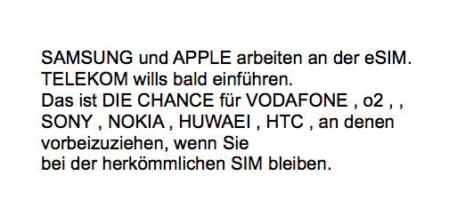 AliYALPI's tweet photo. #eSIM #Samsung #IPHONE #Telekom #chane #Huwaei #Sony #Nokia #HTC https://t.co/YupSV6PgG2