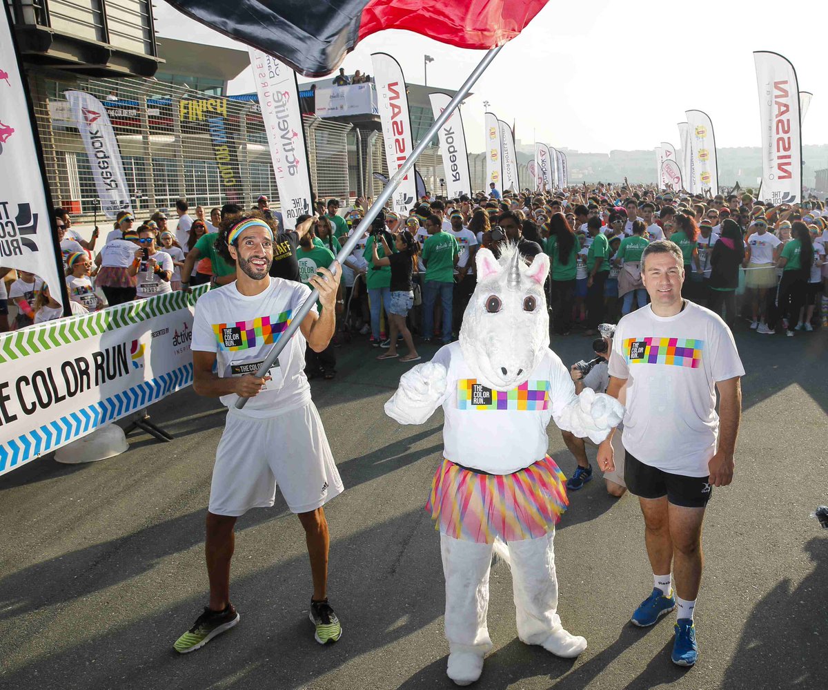 GulfNewsTabloid's tweet image. Were you at the #ColorRunUAE this morning in Dubai? Looks like it was lot of fun @TheColorRunUAE.