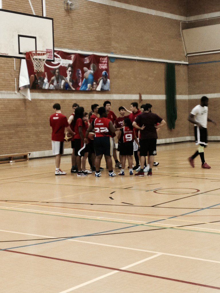 Waiting for Basketball to get underway at Talybont #medicsvarsity