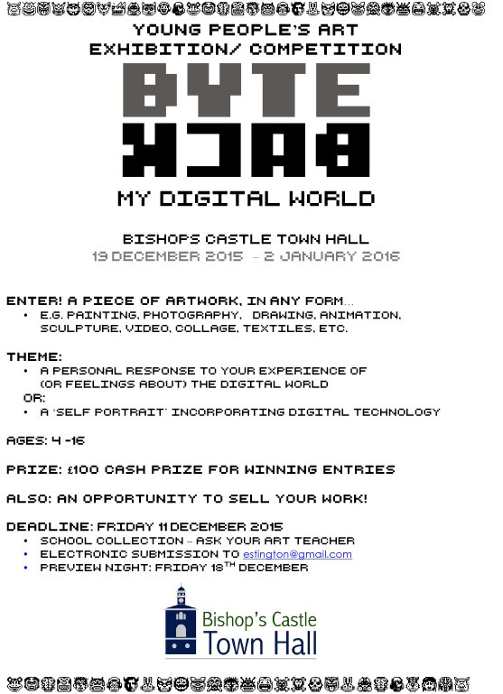 Calling All South Shropshire's Young Artists - Details on attached flyer, booking form in next Tweet.