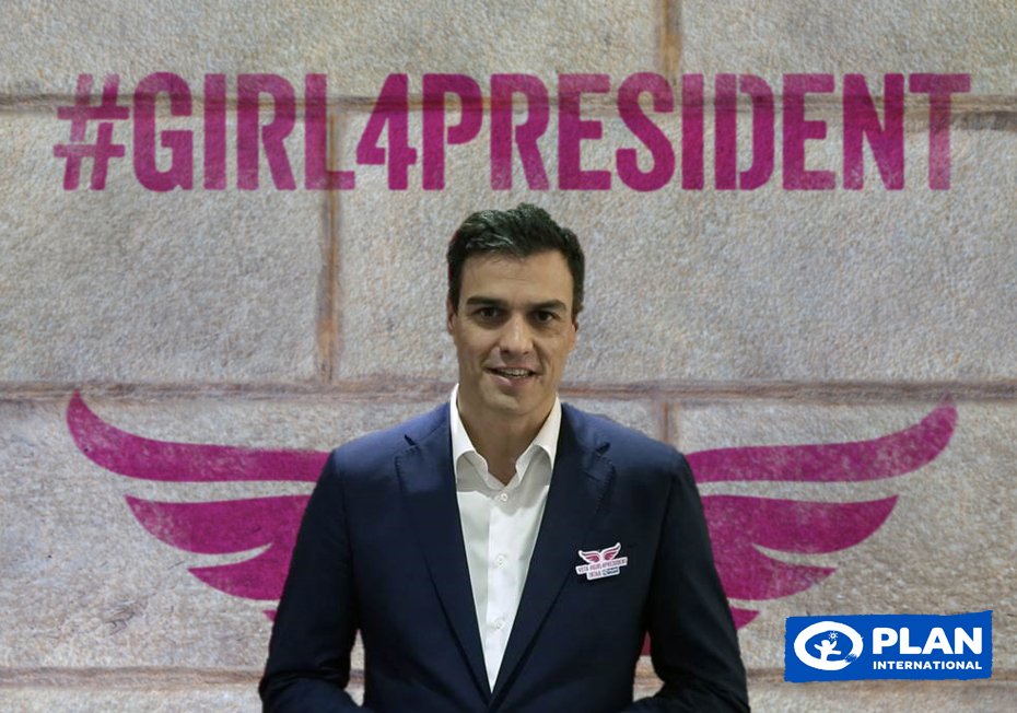 caheper's tweet photo. .@marianorajoy @sanchezcastejon y @Albert_Rivera se ponen las alas rosas de #Girl4President  https://t.co/EefKmjySrs https://t.co/HUXQ1R1sYT