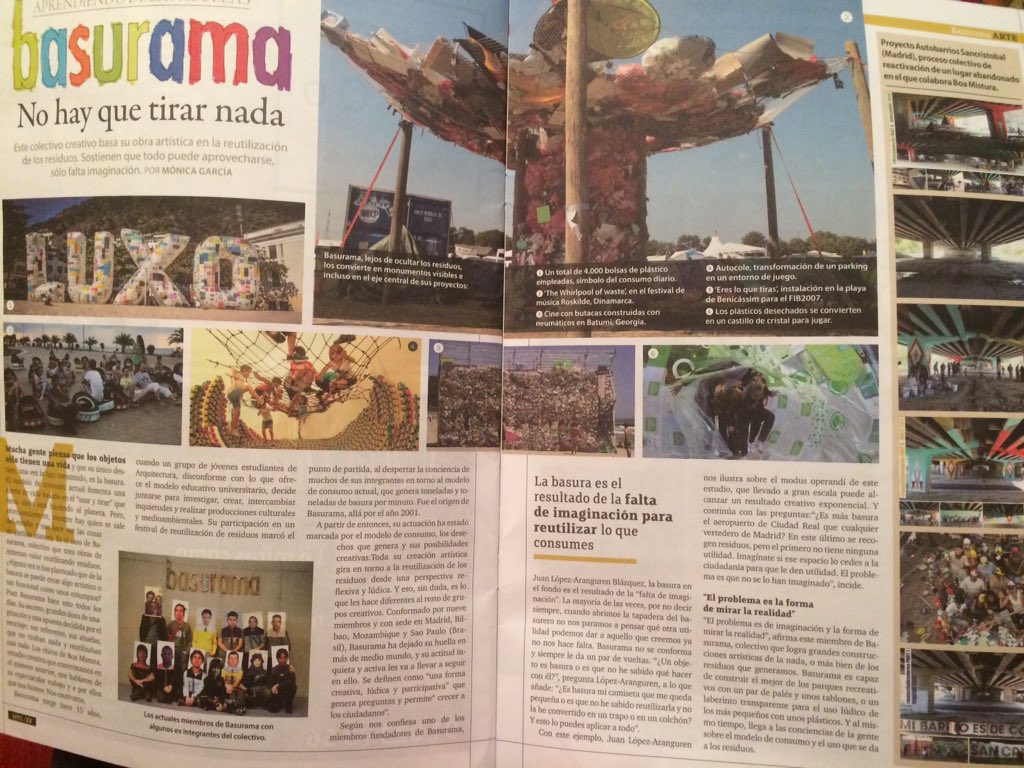 nodosarq's tweet photo. Los grandes @basurama en la revista @mpgmagazine . Buen reportaje y gran homenaje a las abuelas https://t.co/d6V8WTuZQ5